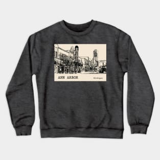 Ann Arbor Michigan Crewneck Sweatshirt